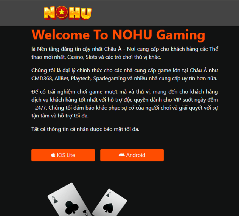 Nohu VC hỗ trợ chơi trên nhiều nền tảng khác nhau